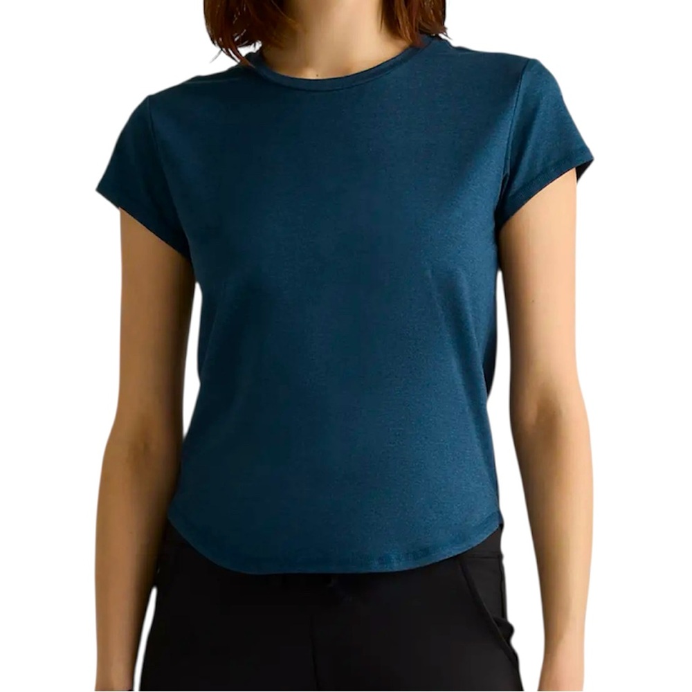 Quince Teal Short Sleeve Tee